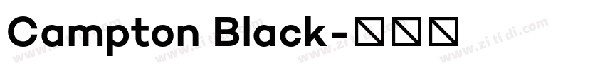 Campton Black字体转换